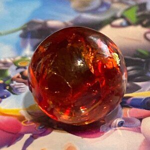 Vintage 1990s Baltic Amber Sphere Marble